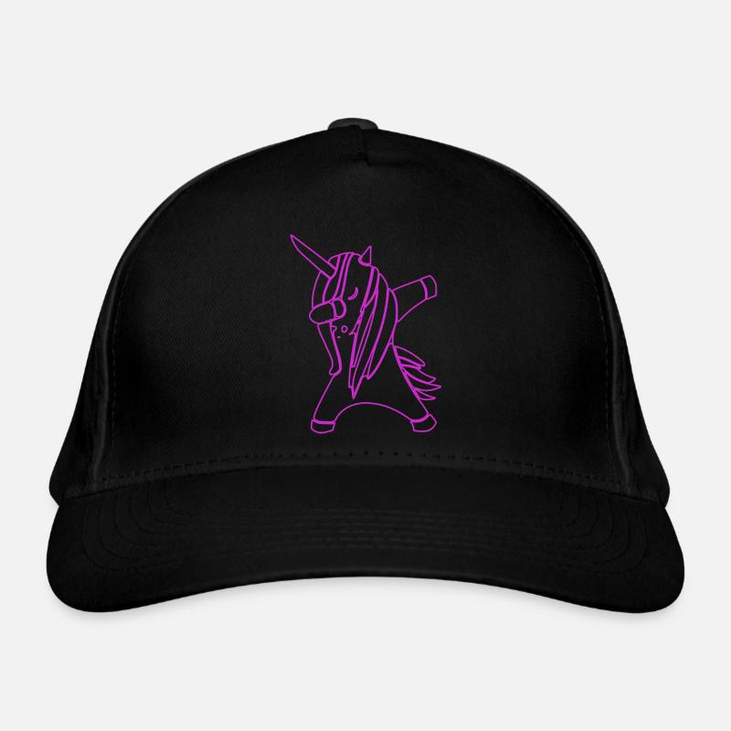 dabbing unicorn unicorn Organic Baseball Cap