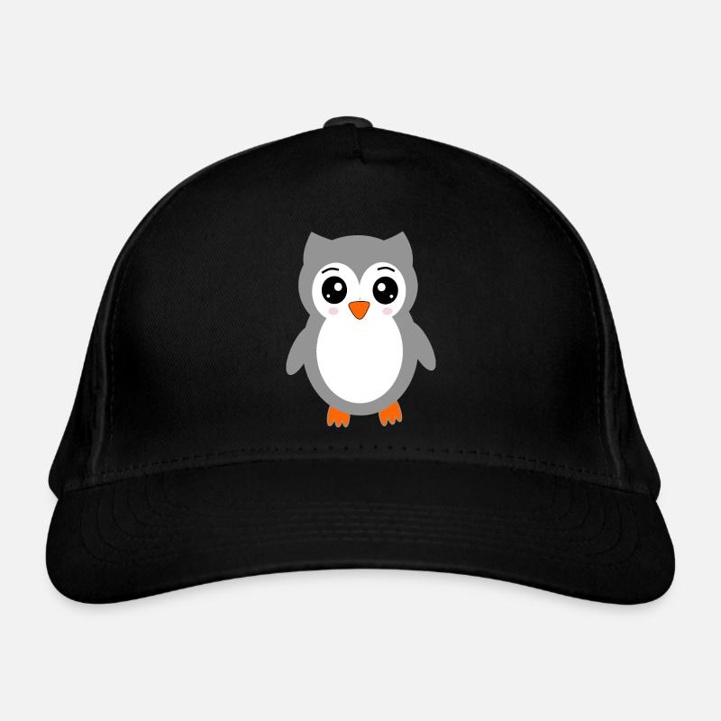 gray owl Organic Baseball Cap