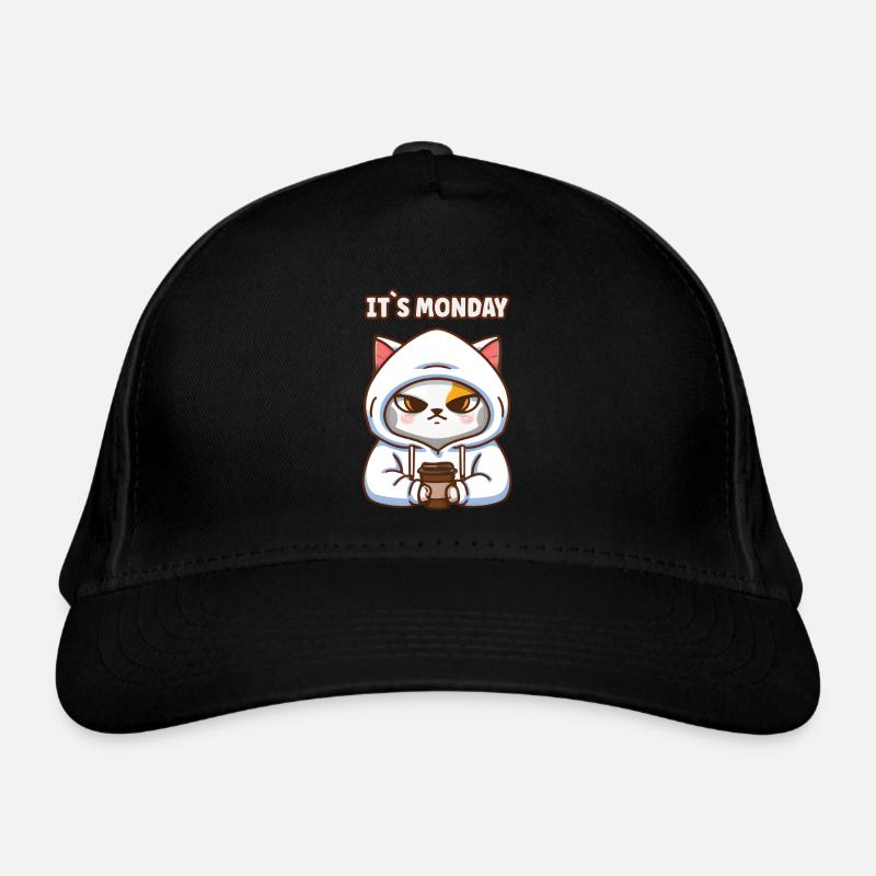 ITS MONDAY ! Kaffee und Katzen Spruch ITS MONDAY Bio-Baseballkappe