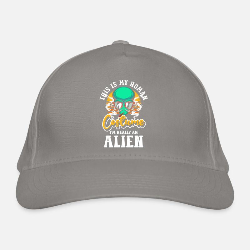 Alien Funny Planet Organic Baseball Cap