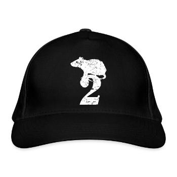 PUNKROCK rats nr. 2 - look usagé - souris - rat - Casquette classique bio - noir - Devant