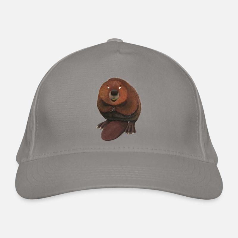 funny beaver Organic Baseball Cap