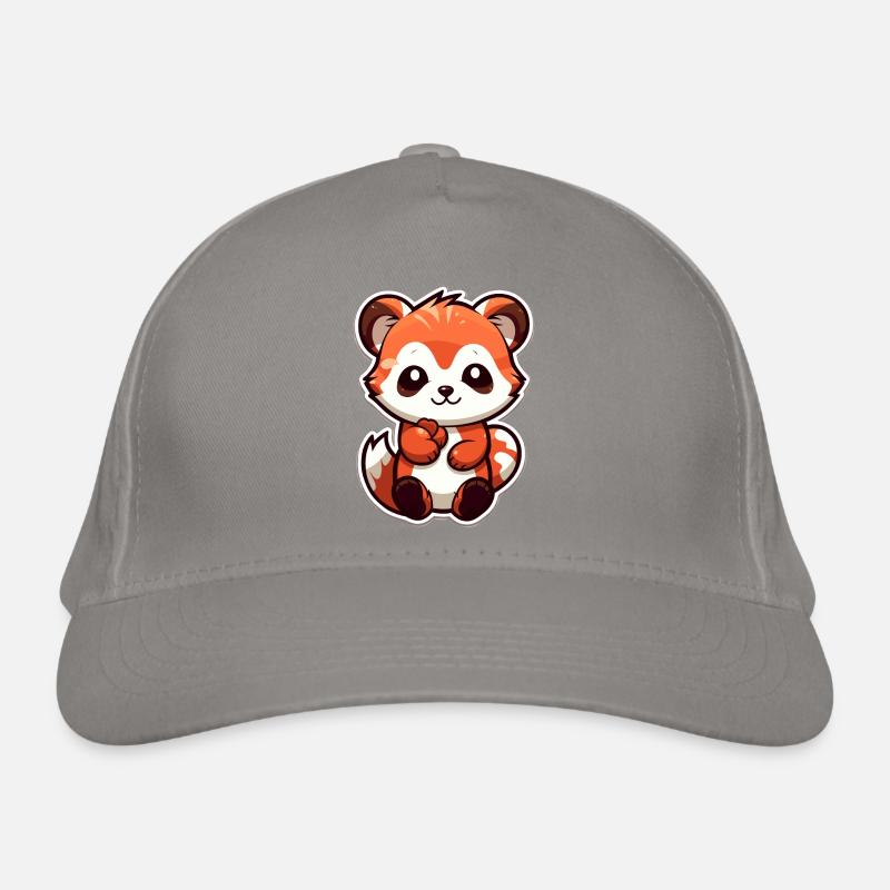 Red panda Organic Baseball Cap