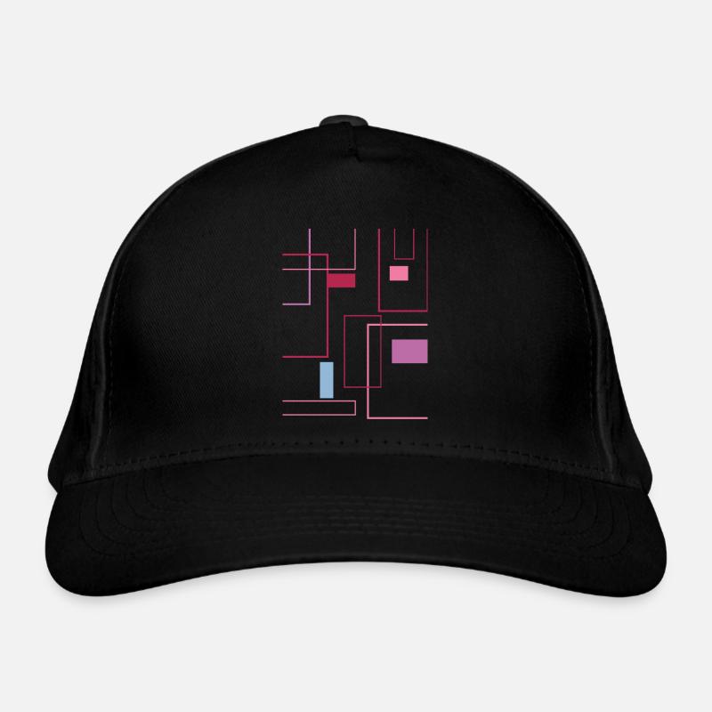Graphisme minimaliste en couleurs tendance Casquette classique bio