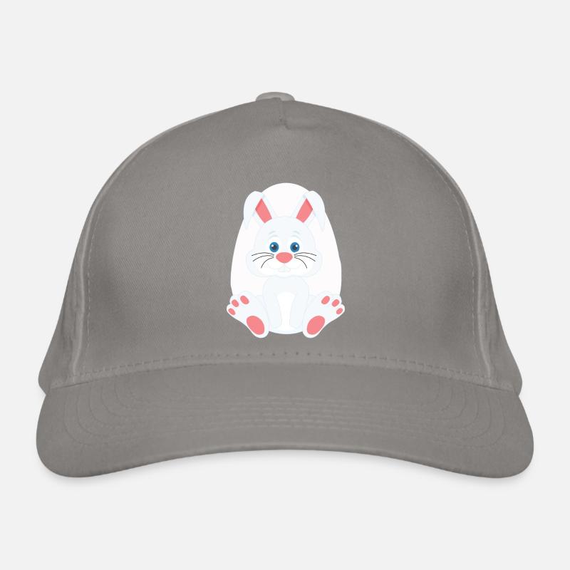 Cute easter bunny and egg Organic Baseball Cap