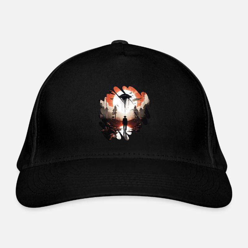 Apparition d’OVNI vintage dans la forêt Casquette classique bio
