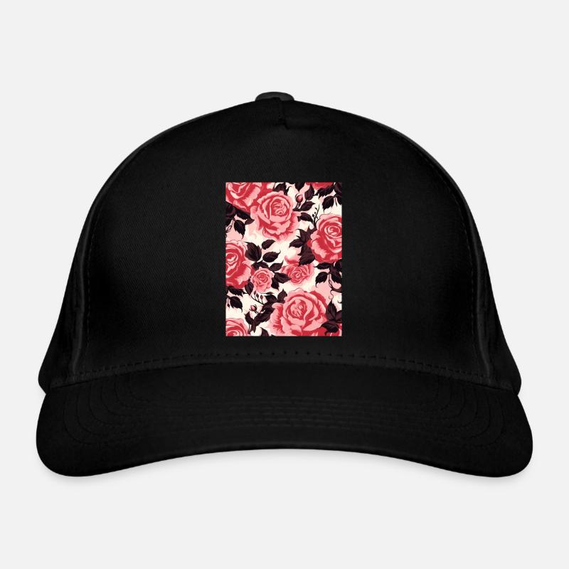 rose, modèle, fleur, pastel, floral Casquette classique bio