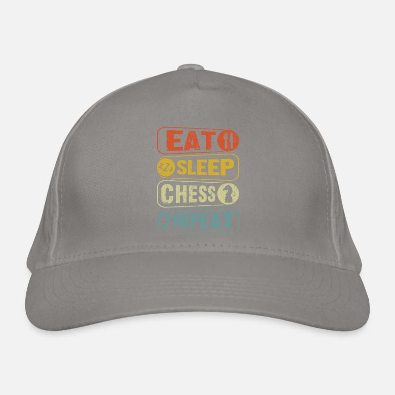 Eat Sleep Chess Repeat Casquette classique bio