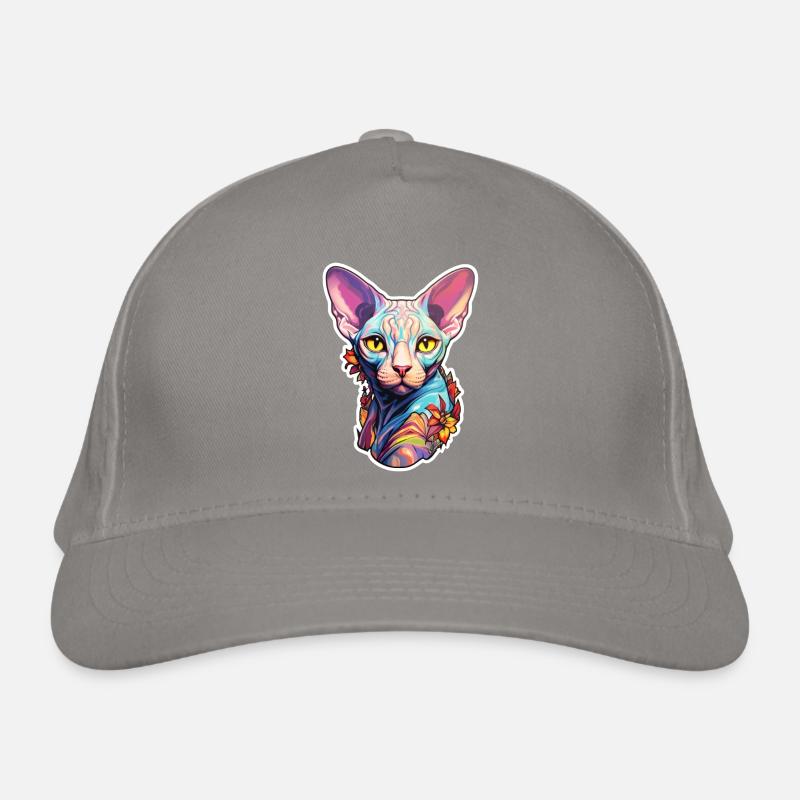 Tête de chat Sphynx Casquette classique bio