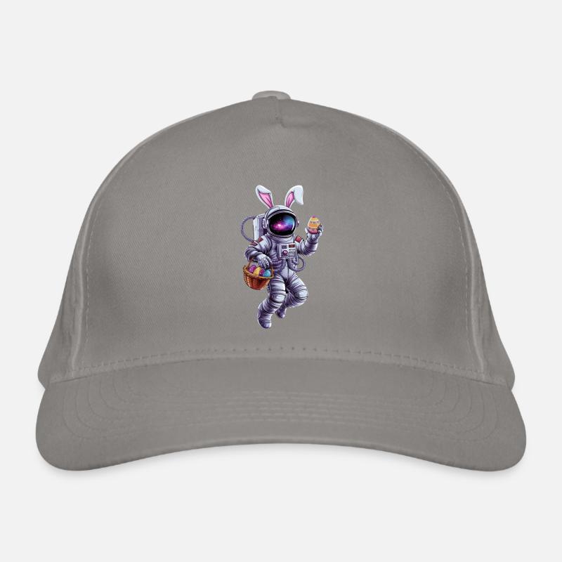 Easter Bunny Astronaut in Space Adventure Organic Baseball Cap