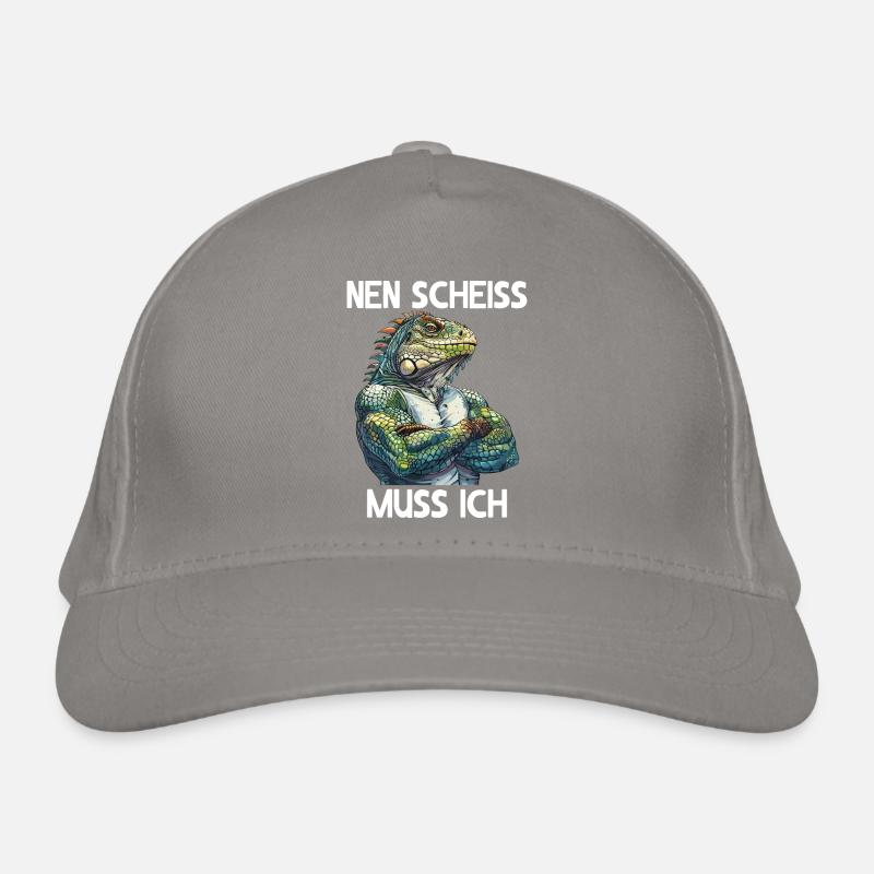 Reptiles Iguane Verts Je dois baiser Casquette classique bio
