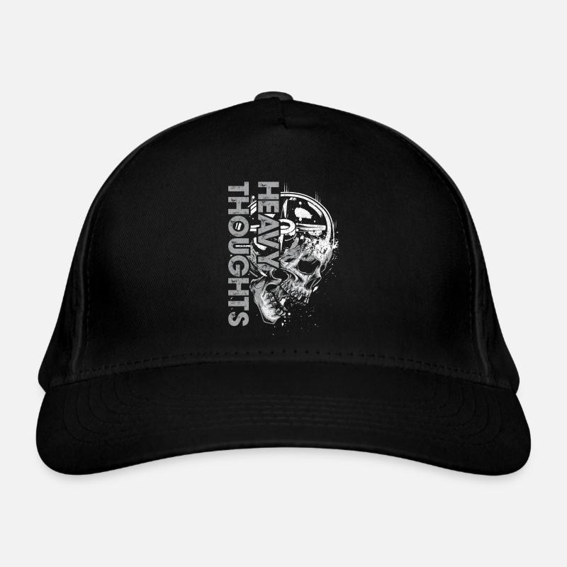 Skull Vinyl Pulse Graphic Organic Baseball Cap