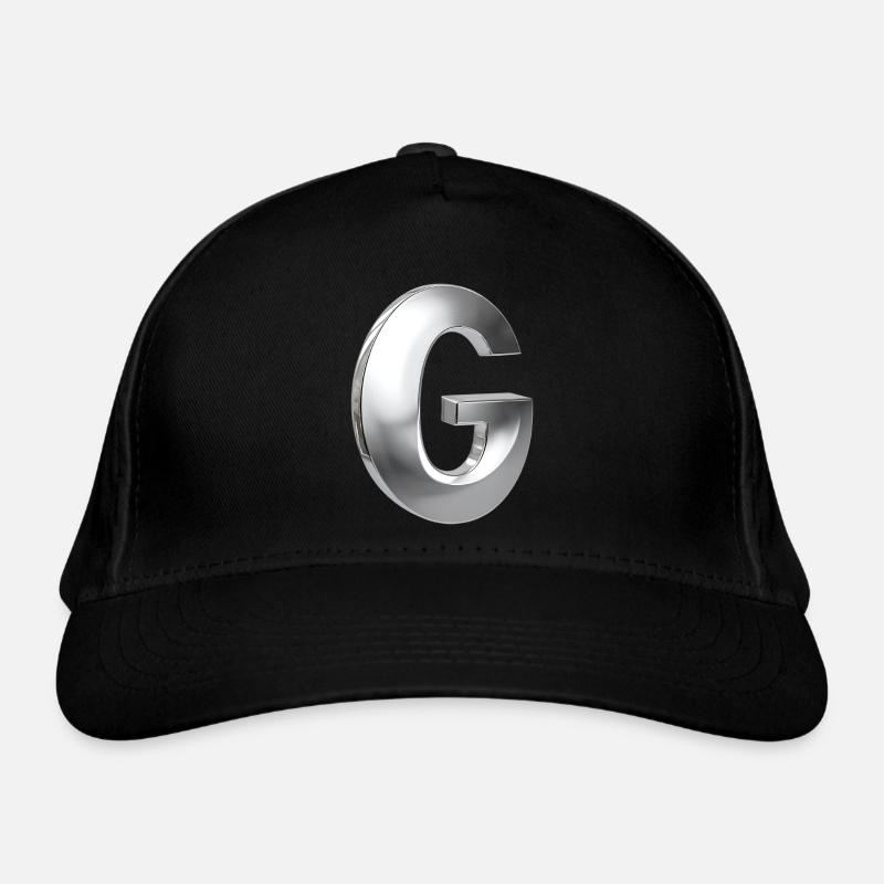Chrome ,, G " Metallic Organic Baseball Cap