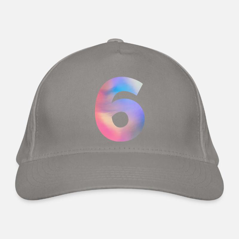 Colorful Number 7 Organic Baseball Cap