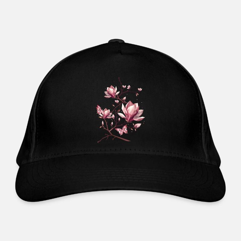 Magnolias et papillons – une beauté délicate Casquette classique bio