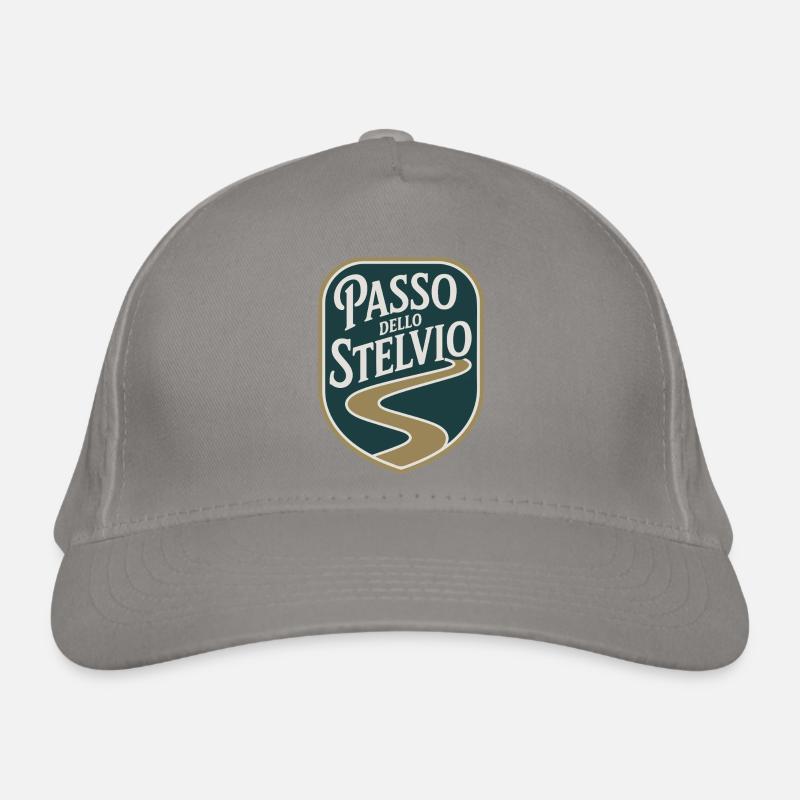 Passo dello Stelvio Cycling Organic Baseball Cap