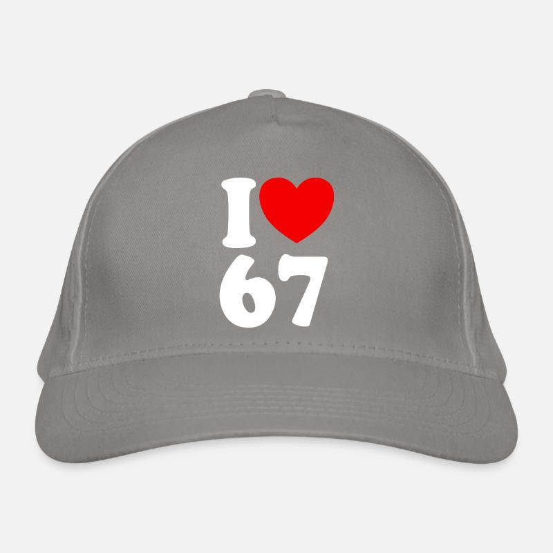 Fun 67 Numéro 6-7 I Cœur 6 7 Six Sept Casquette classique bio