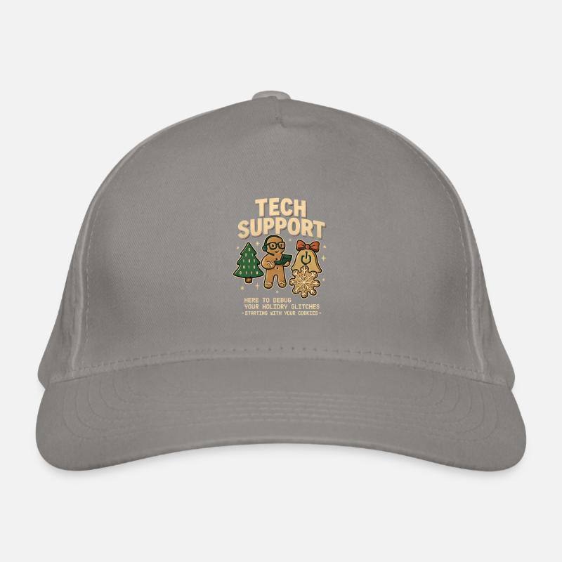 Support technique vintage Rétro IT Noël Casquette classique bio