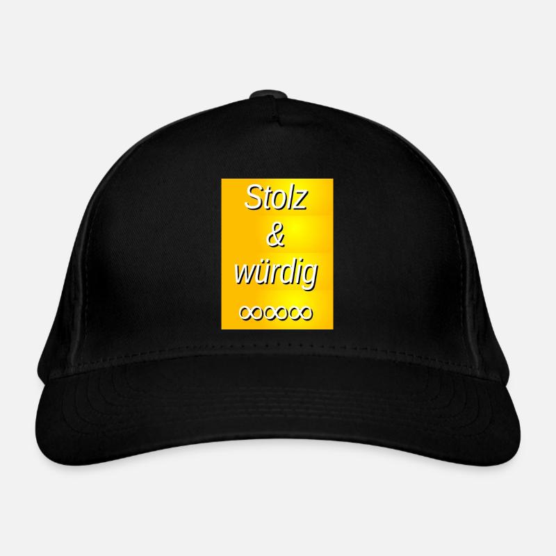 Impression dorée fière et digne Casquette classique bio