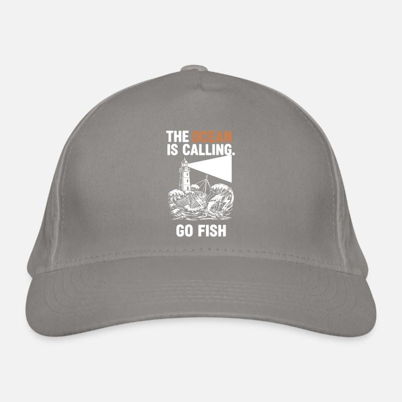 Pêche Mer Ocean Go Fish Bio-Baseballkappe