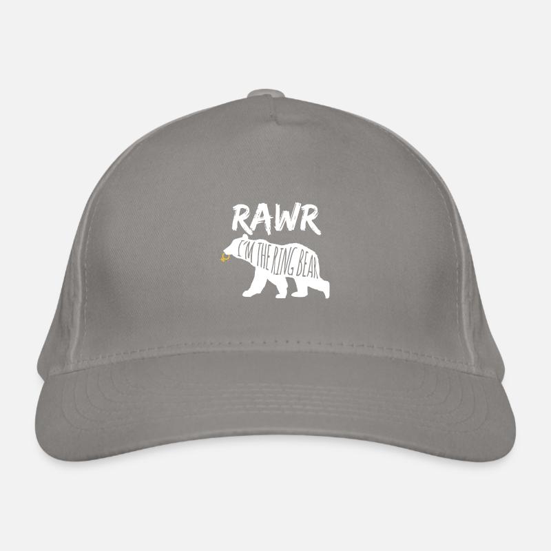 Rawr I'm The Ring Bear Ring Bearer Wedding Gift Organic Baseball Cap
