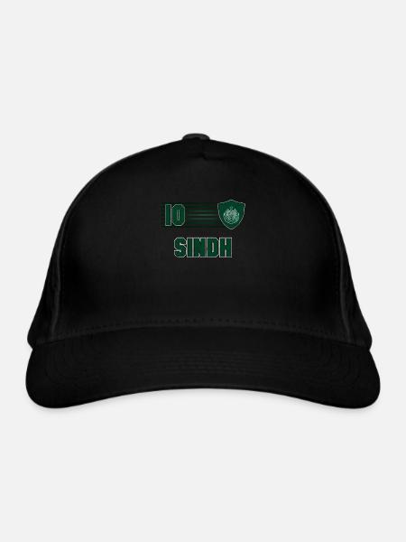 Sindh - Organic Baseball Cap - black - Front