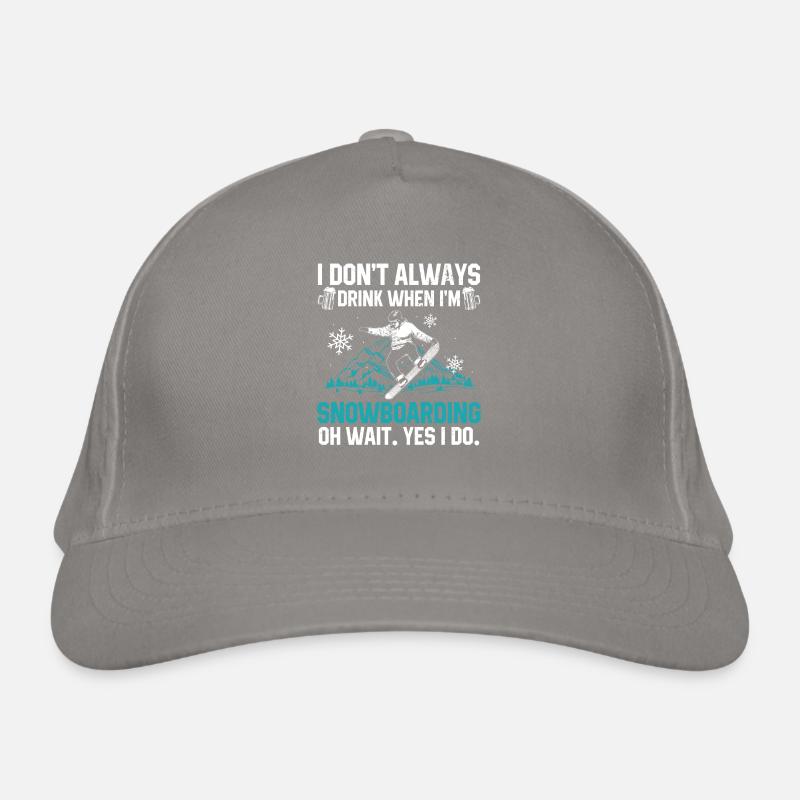 Snowboard Organic Baseball Cap