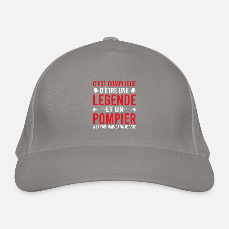 Legende et pompier humour pompier sapeur pompier Casquette classique bio