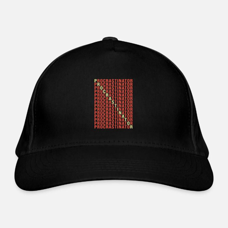 lazy procrastination lazy laziness Organic Baseball Cap