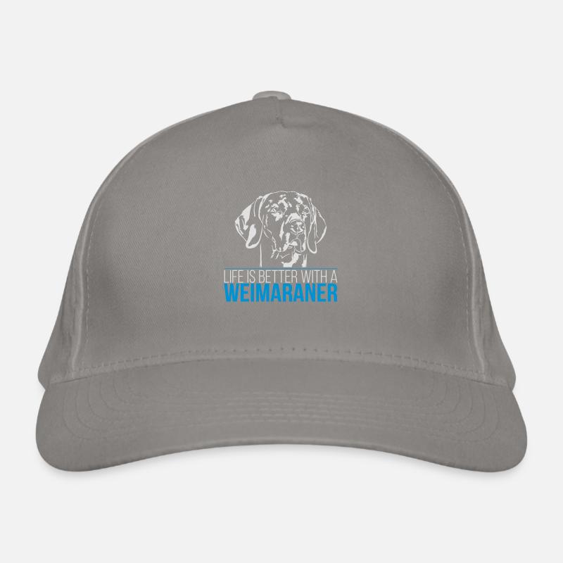 WEIMARANER la vie est meilleure Casquette classique bio