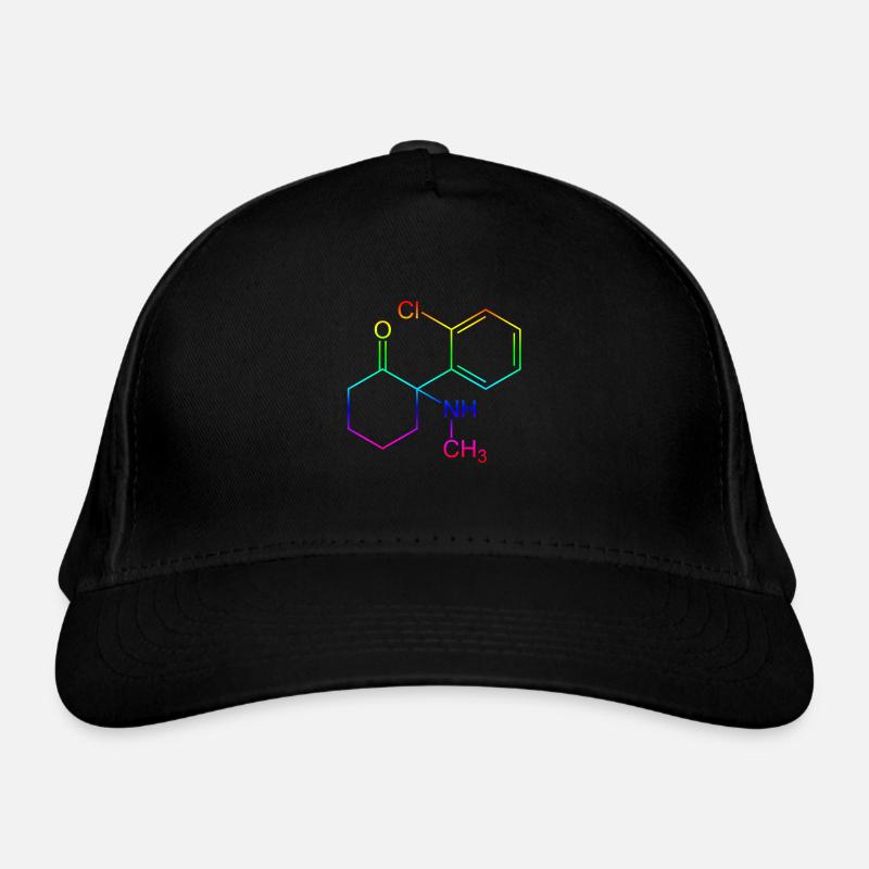 Ketamine structural formula Organic Baseball Cap