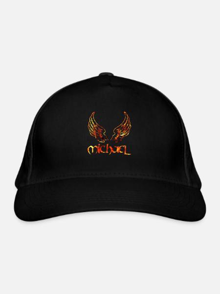 erzengel michael feuer - Bio-Baseballkappe - Schwarz