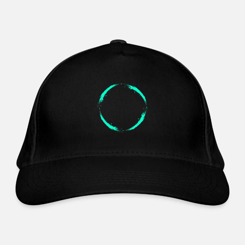 Kreis Türkis Design Neu Variante Vektor Rund Organic Baseball Cap