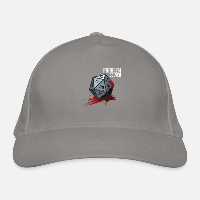 D20 Cube - Problem solved Organic Baseball Cap