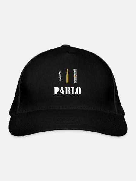 Pablo Escobar Cocaïne - Casquette classique bio - noir - Devant