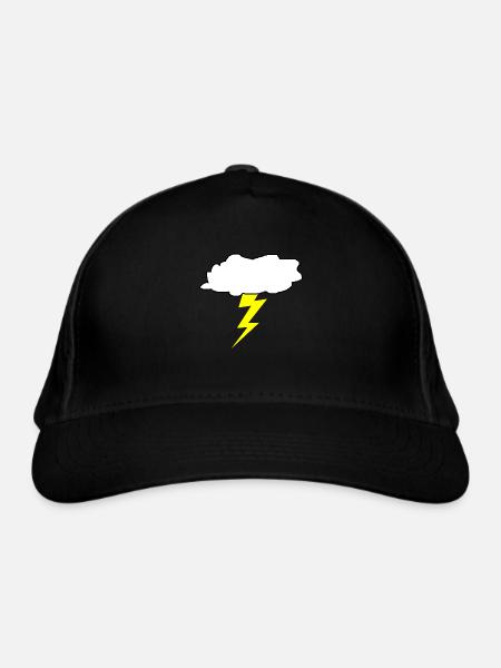 thunder - Organic Baseball Cap - black - Front
