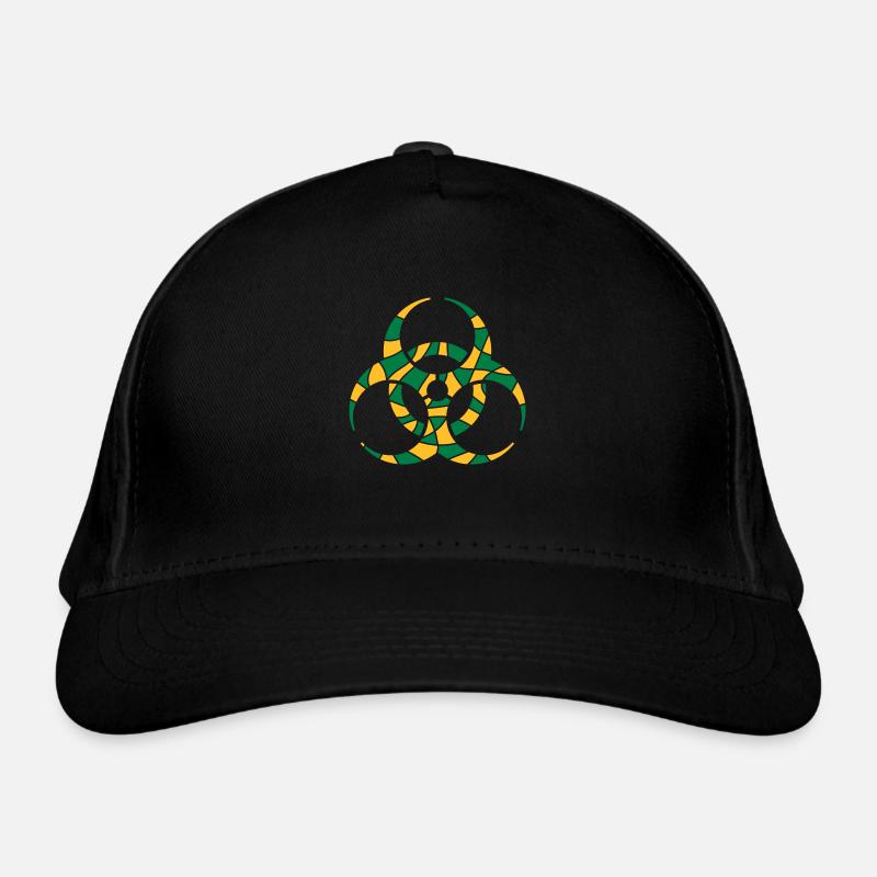 Symbol Biohazard Cracks Design Organic Baseball Cap