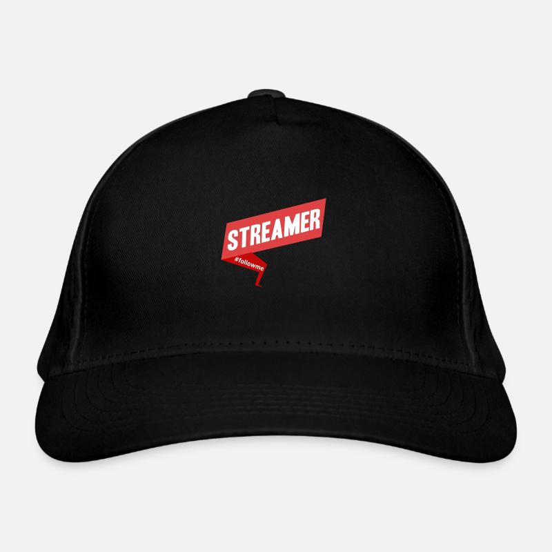 Streamer suivez-moi rouge Casquette classique bio