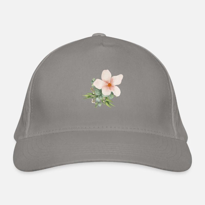 Fleur peinte Casquette classique bio