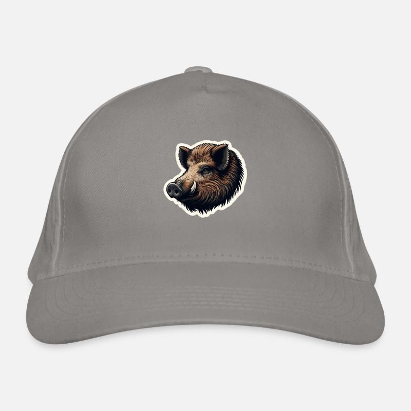 Wild boar Bio-Baseballkappe