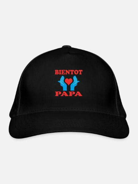 SOON TO BE A DAD - Organic Baseball Cap - black - Front