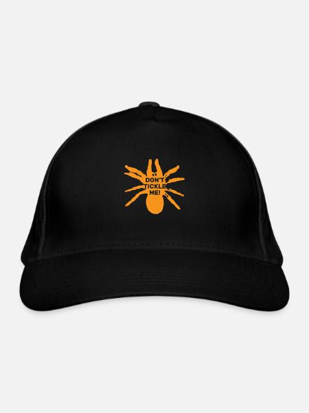 Ne me chatouillez pas ! Araignée Halloween Orange Drôle - Casquette classique bio - noir - Devant