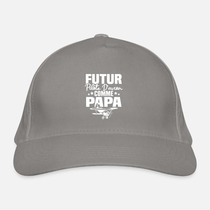 Futur Pilote d'avion comme Papa Casquette classique bio