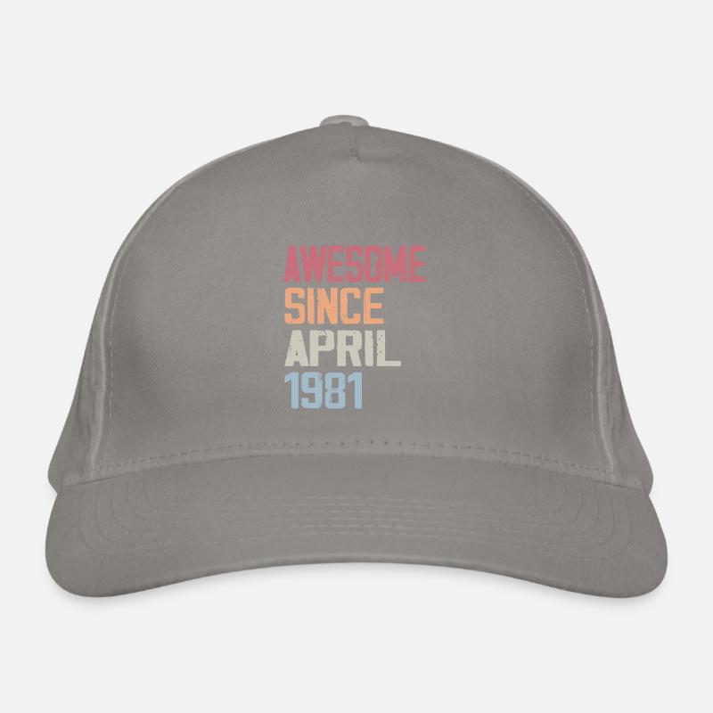 Les Légendes Sont Nées En Avril 1981 Casquette classique bio