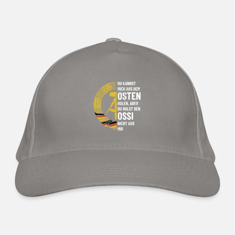 DDR Osten, Ossi Spruch Geschenk Bio-Baseballkappe
