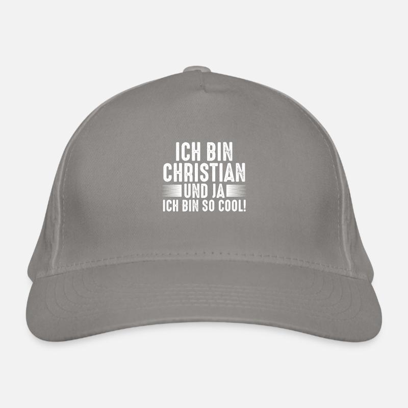 First name Chris Christian Organic Baseball Cap