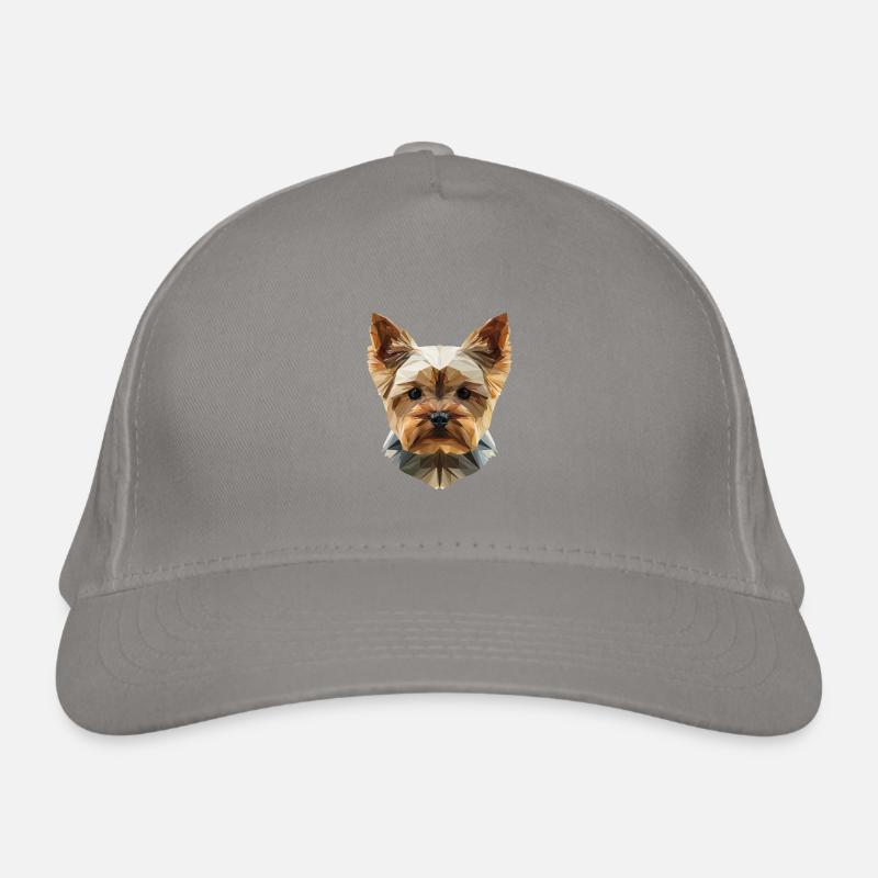 Yorkshire Terrier Low Poly Art Design Casquette classique bio