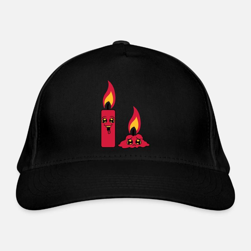 2 bougies équipe couple drôle triste brûlé BD Casquette classique bio
