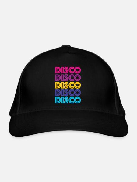Disco Disco Disco - Bio-Baseballkappe - Schwarz