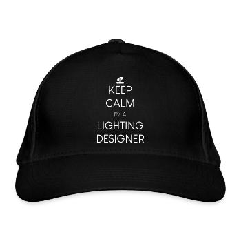 Restez calme, je suis un concepteur d'éclairage - Casquette classique bio - noir - Devant